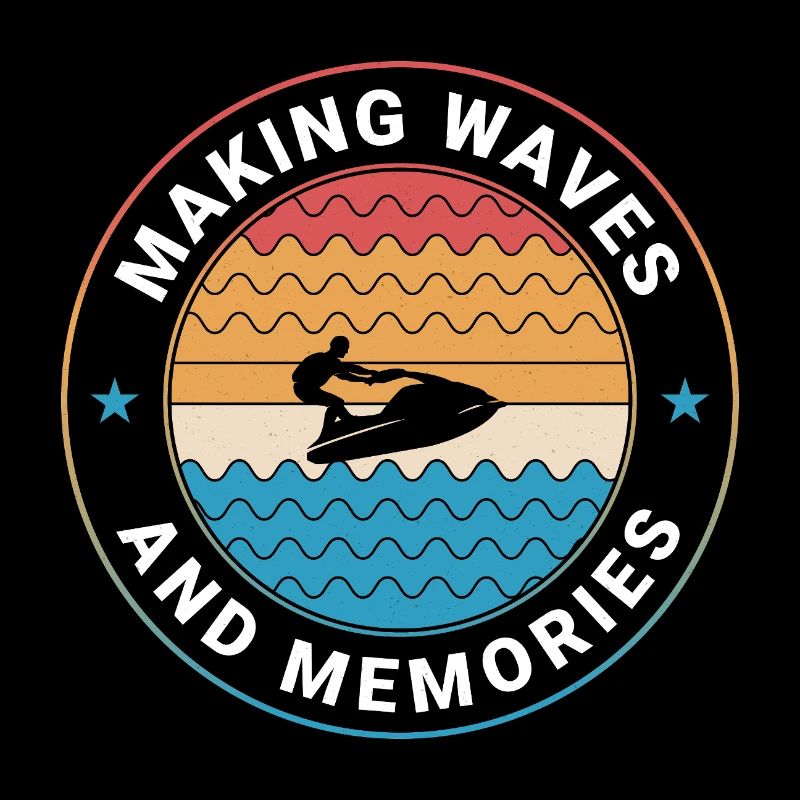 Retro Sunset Wave Rider