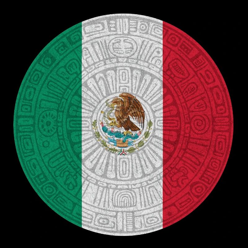 Drapeau mexicain style piétinement