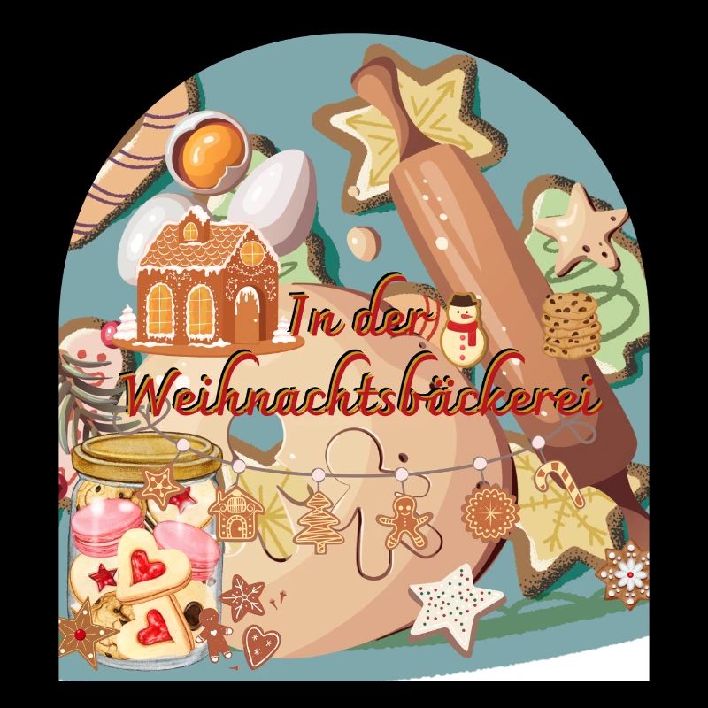 Weihnachtszeit In der Weihnachtsbäckerei Bogenform