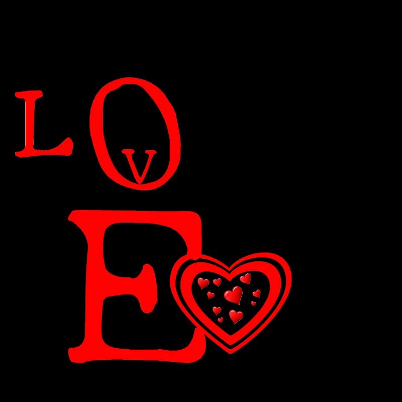 Love Heart Letters Emblem