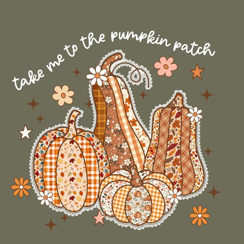 Patchwork Citrouilles Motif Automne