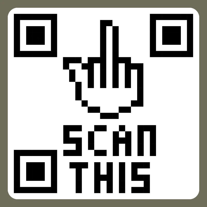 QRcode Mittelfinger