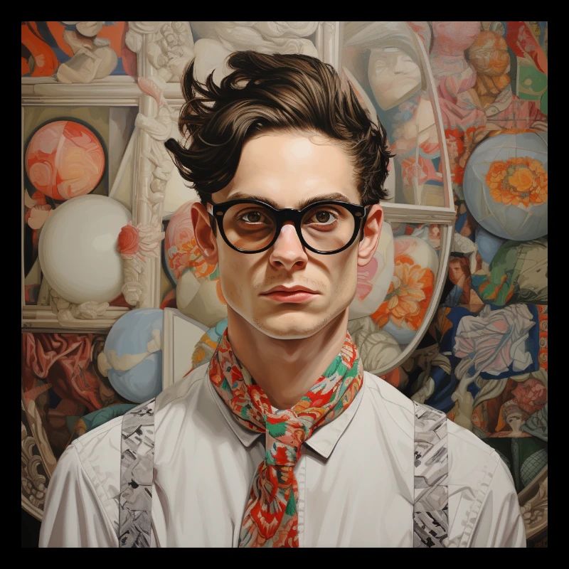 Portrait Nerd Chic avec une touche rétro