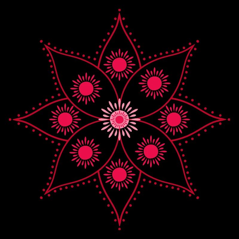 Mandala Rosette Intense Pink