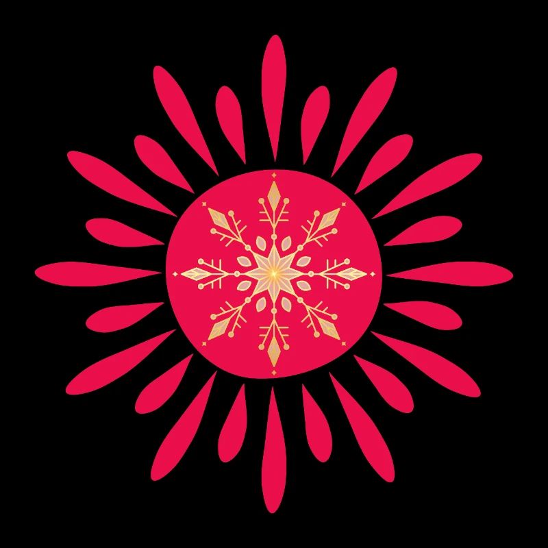 Red Floral Dawn