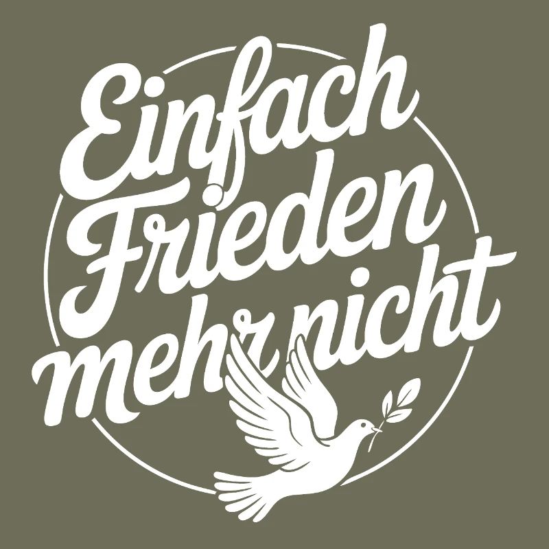 Friedensbotschaft mit Friedenstaube | Peace Design