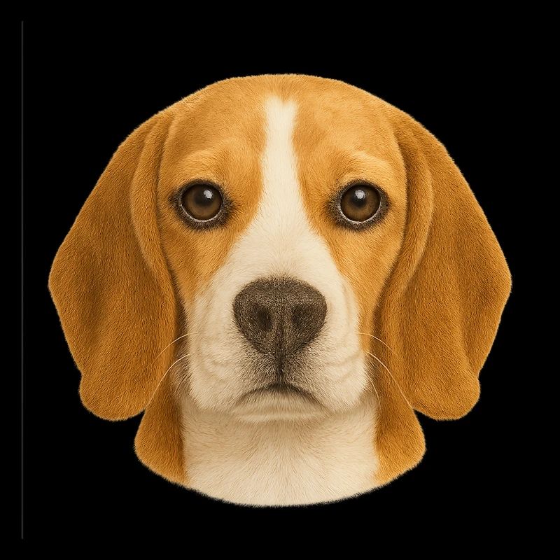 Beagle Kopfporträt Tierliebe
