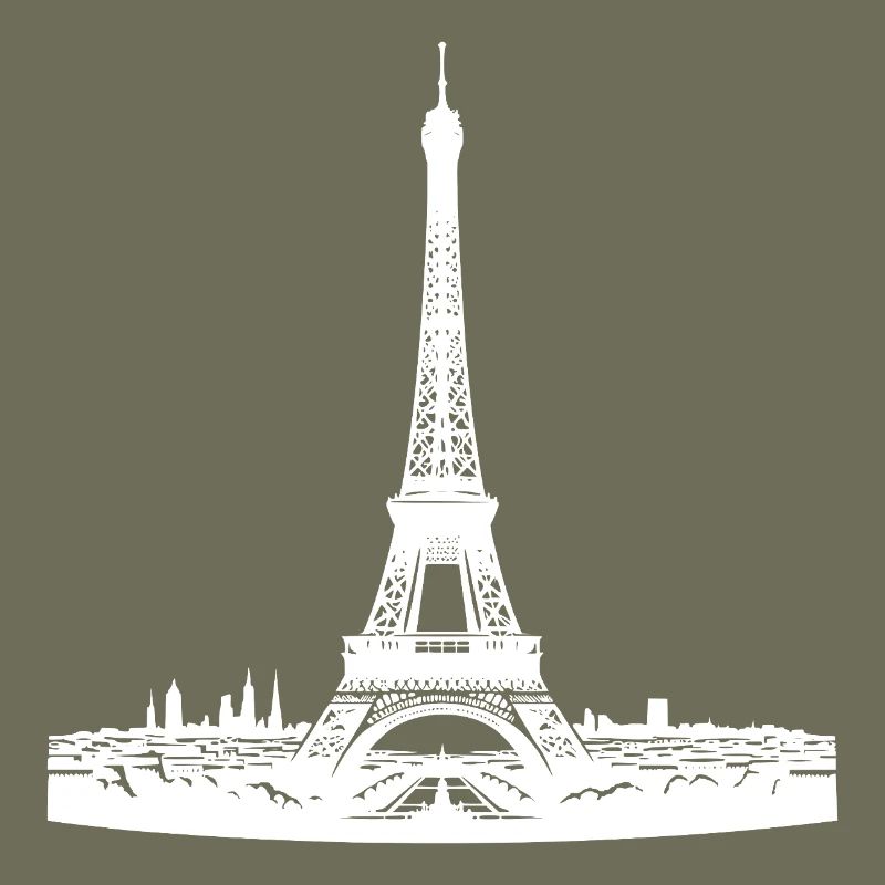 Französischer Blickfang Eiffelturm typisch Paris
