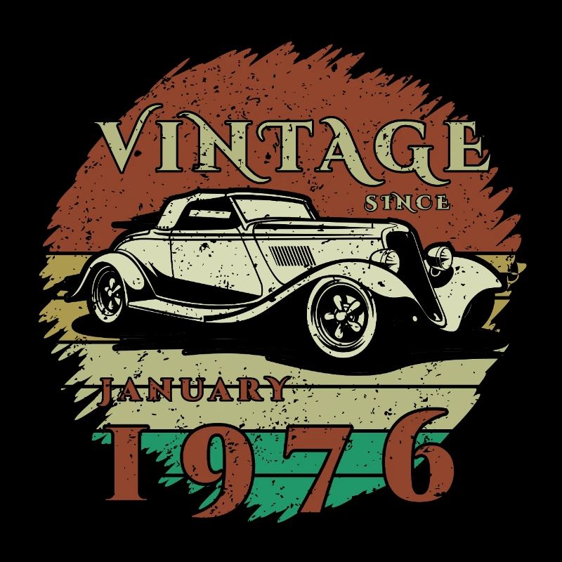 50th Birthday - Classic - Vintage since 01/1976