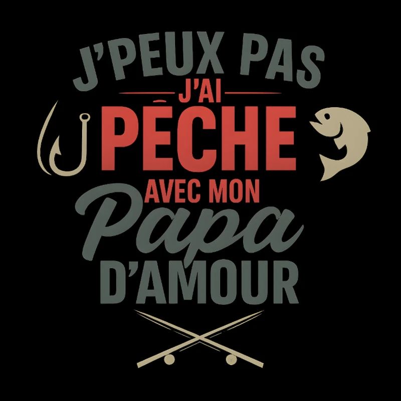 Pêche avec papa d'amour