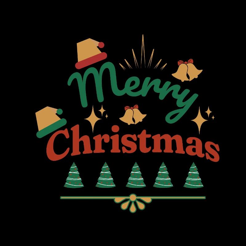 Merry Christmas Retro Print