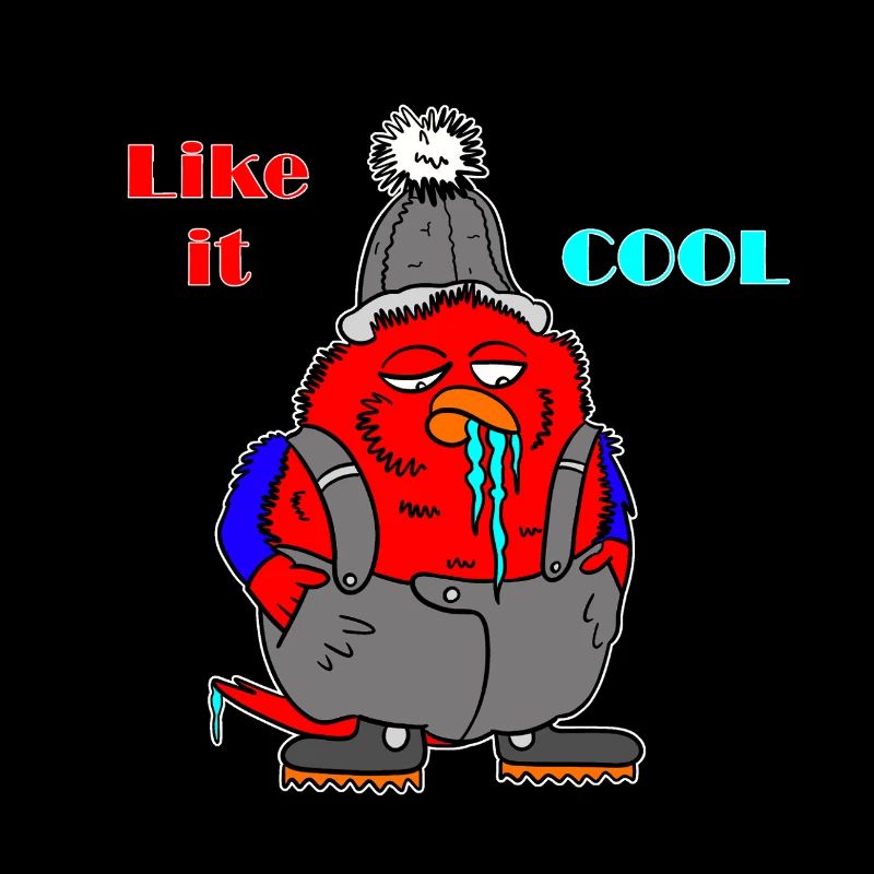 Chillin' Bird Winter Cartoon