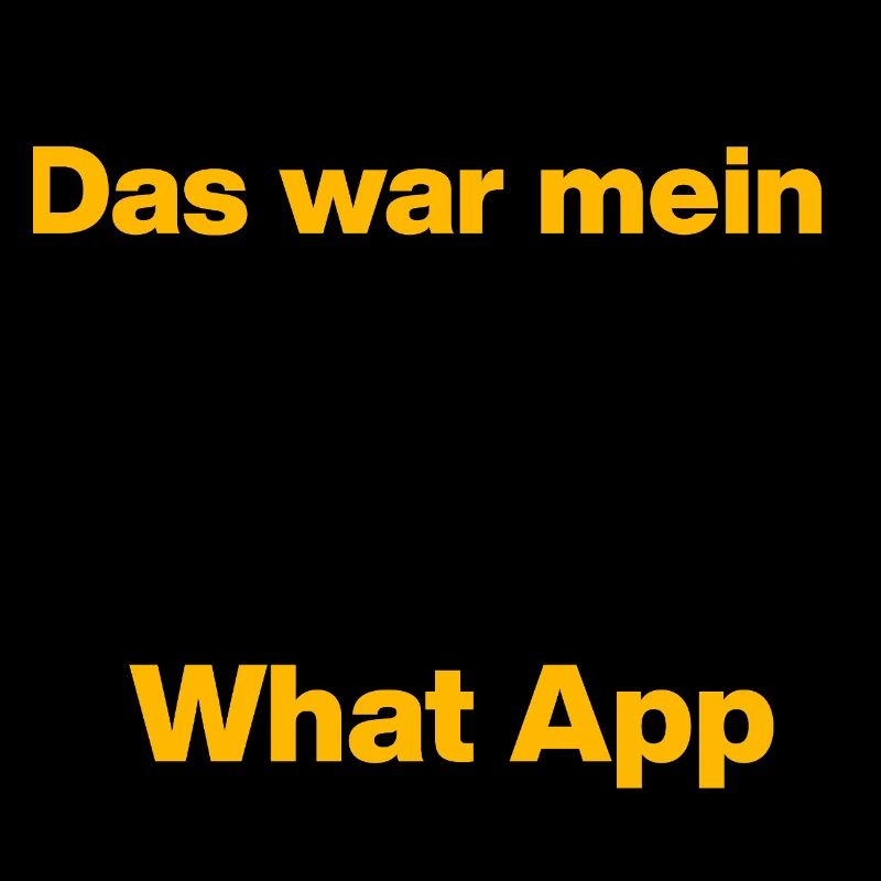 Das war mein WhatsApp – Retro Chat! Brief, Post 