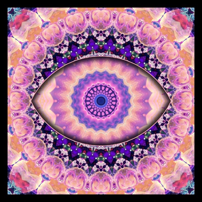 Kaleidoscopic eye mandala