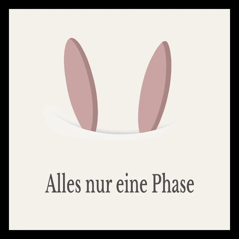 Ce n’est qu’une phase – affiche minimaliste