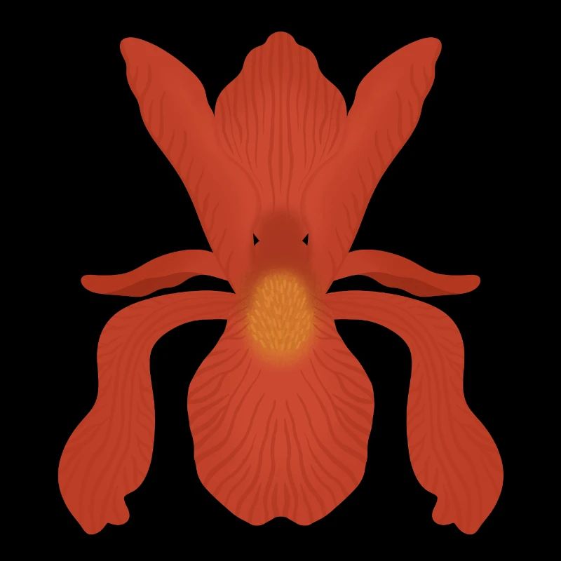 Karmesinrote Irisflamme