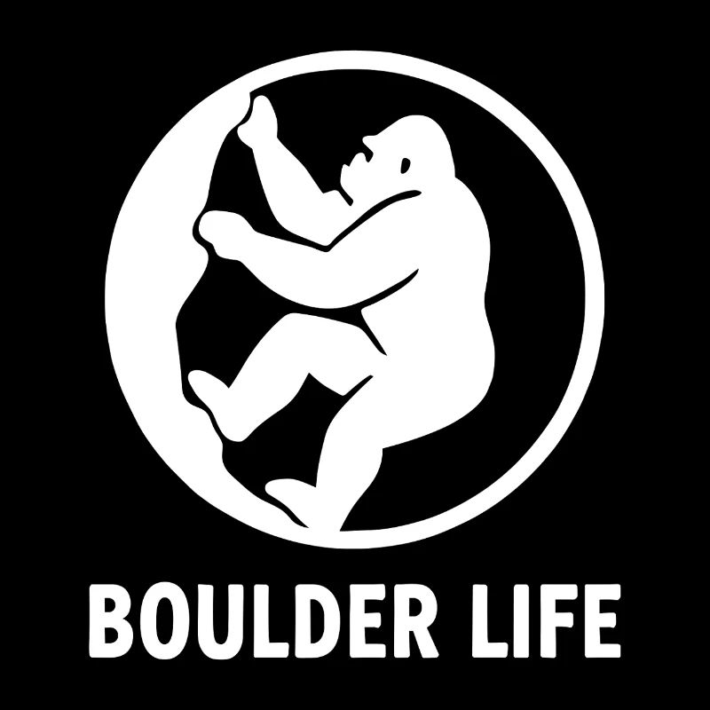 Boulder Life – Minimalistischer Gorilla Badge