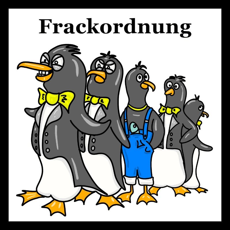 Dessin animé drôle de Pingouin – Motif d’ordre de queue-de-pie blanc