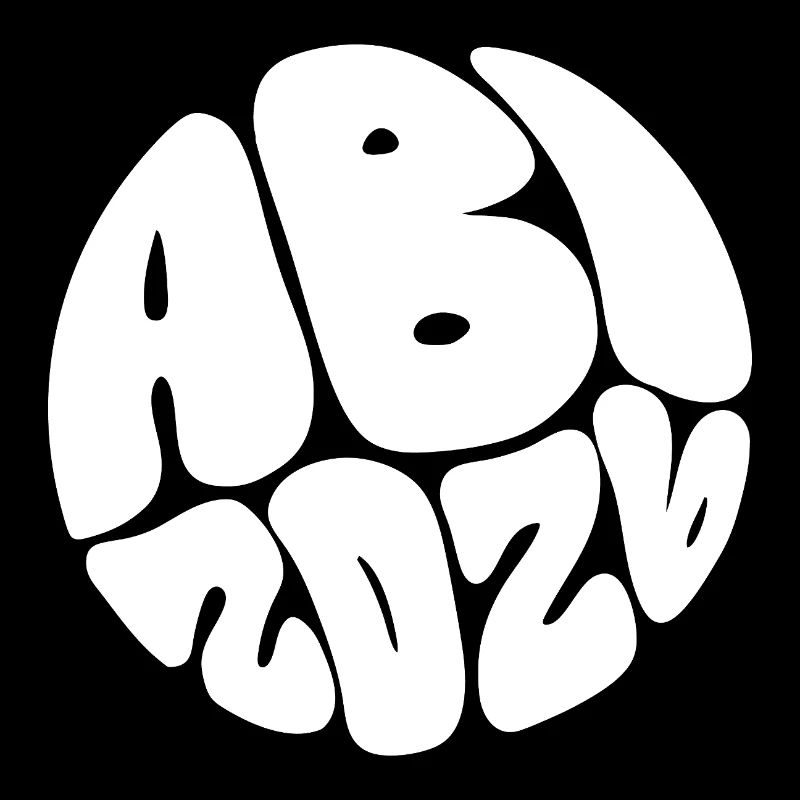 Blob Schrift Kreis Muster