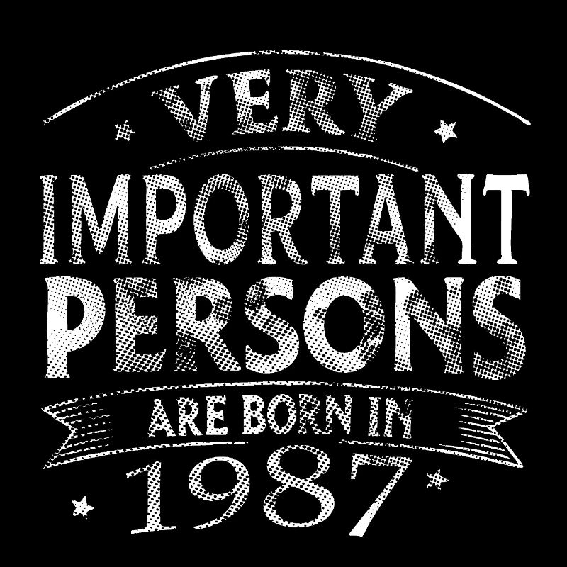 very important persons are born in 1987 
