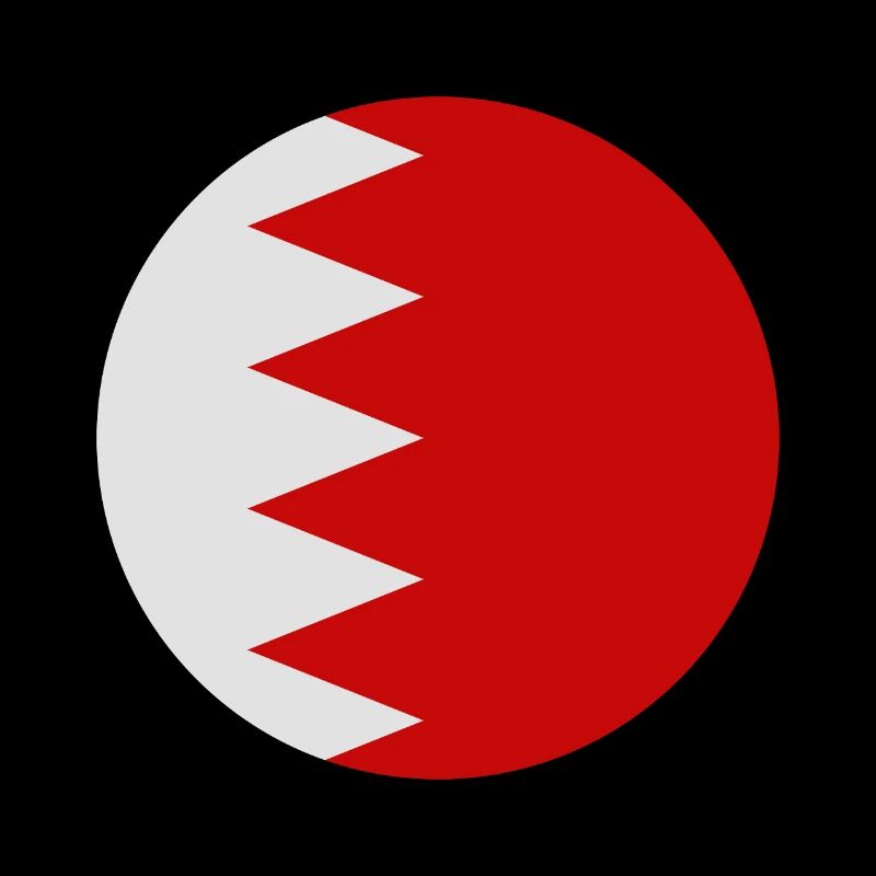 Bahrain round flag