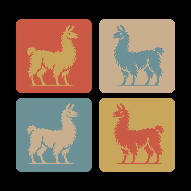 Lama Pop Art Retro