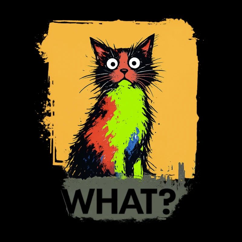 Quelle explosion de couleur de chat