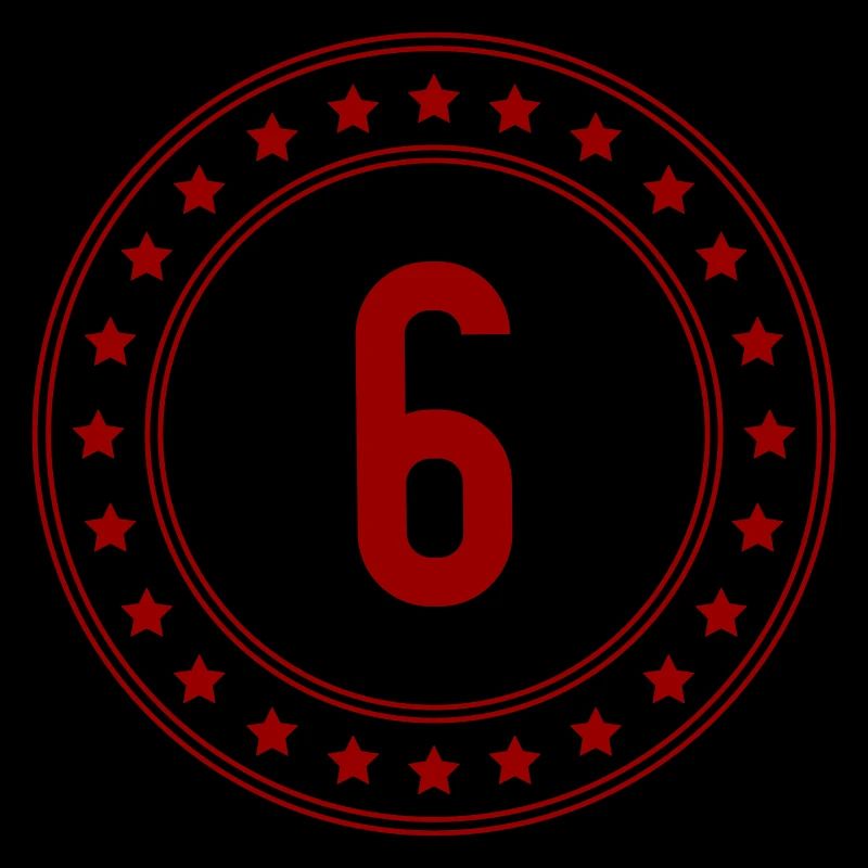 Roter Sieg-Badge 6