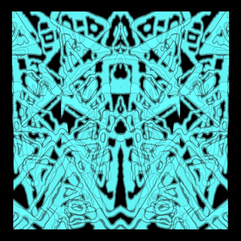 Turquoise Symmetry Ornament