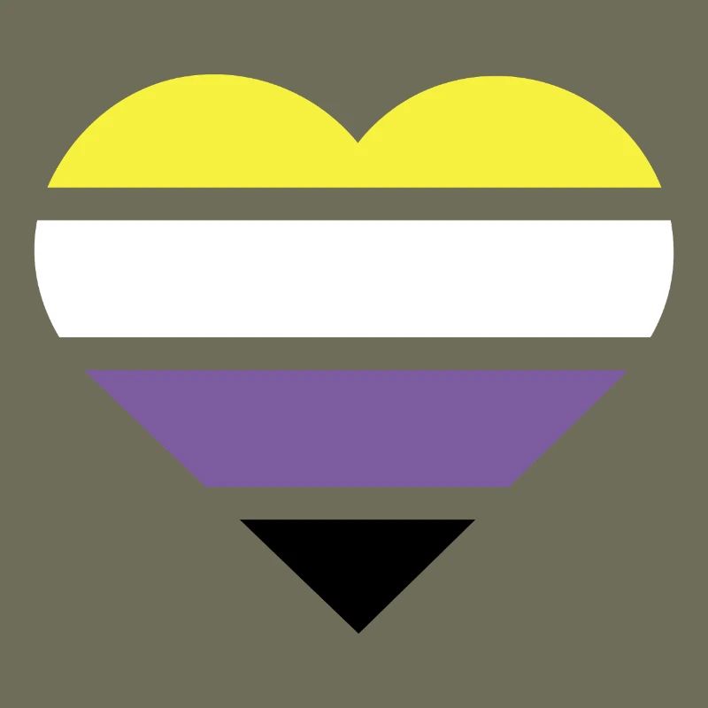 Pride Flag Heart · Nonbinary
