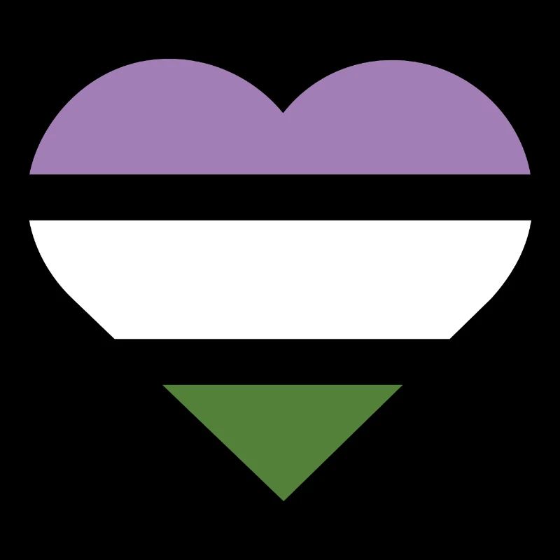Pride Flag Heart · Genderqueer