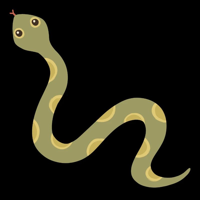 Illustration de serpent à motif olive