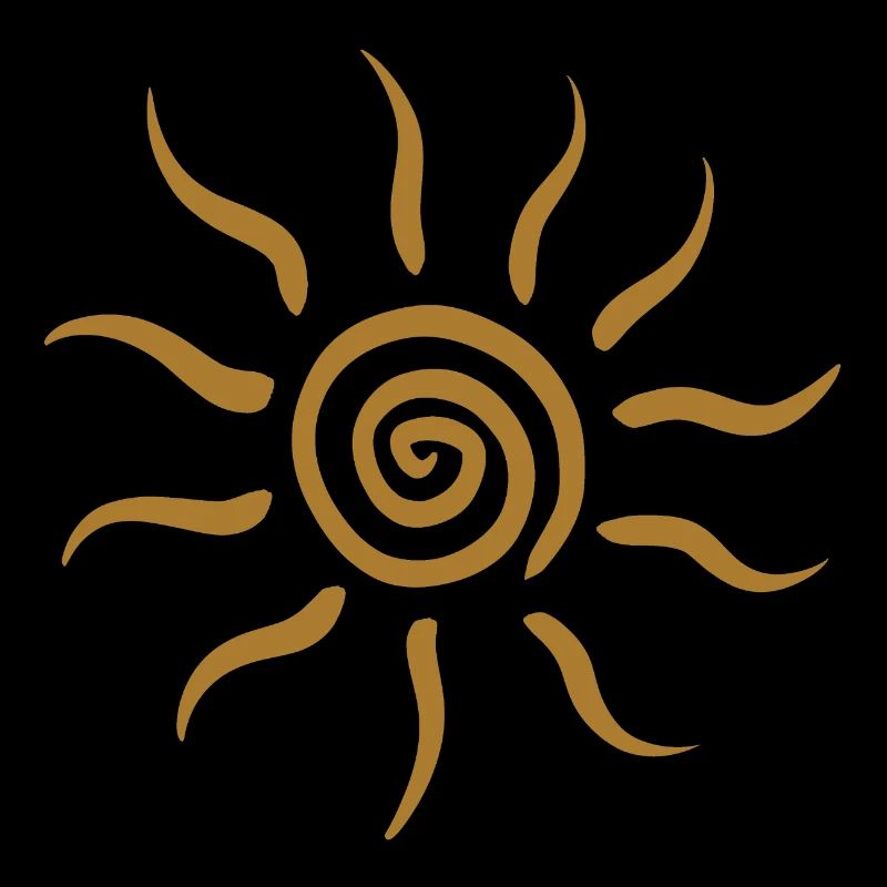 Golden Spiral Sunburst