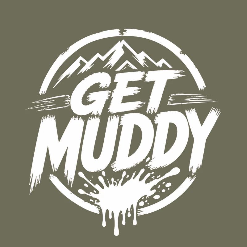Get Muddy - Logo blanc