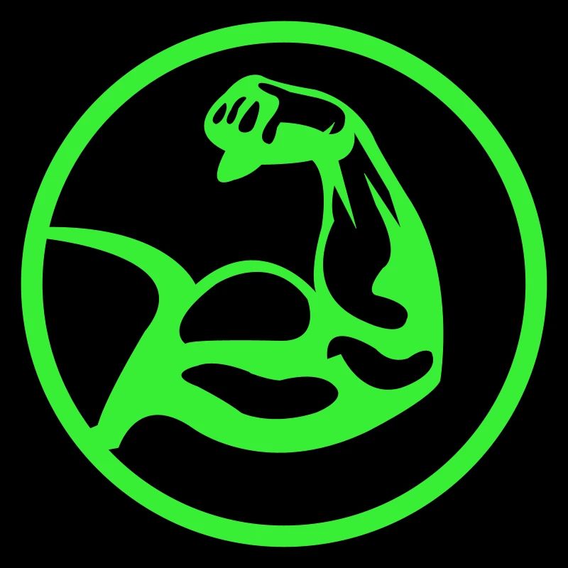 Biceps – Green silhouette