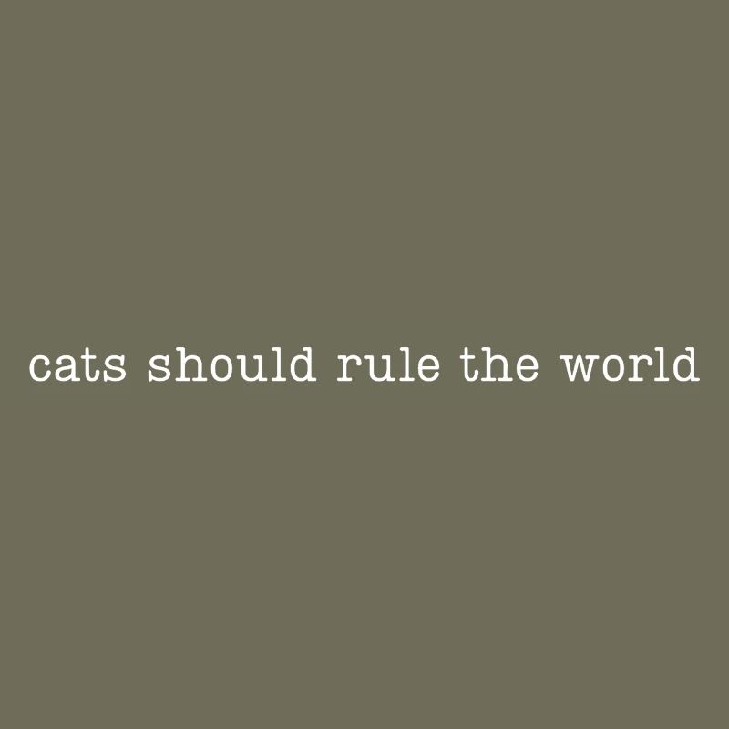 Les chats devraient dominer le monde