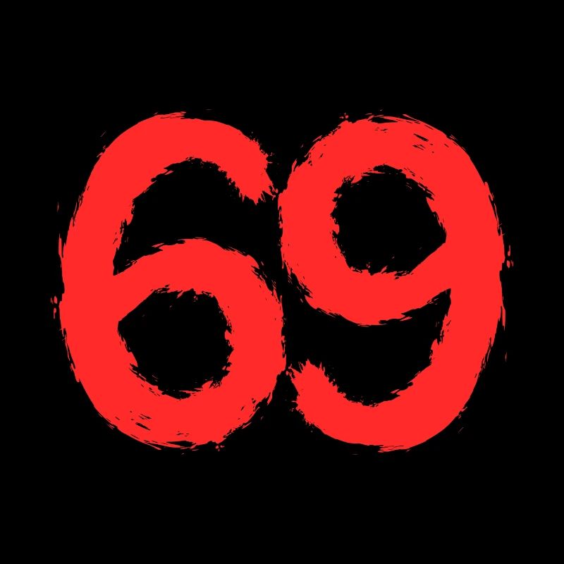 Number 69 number red