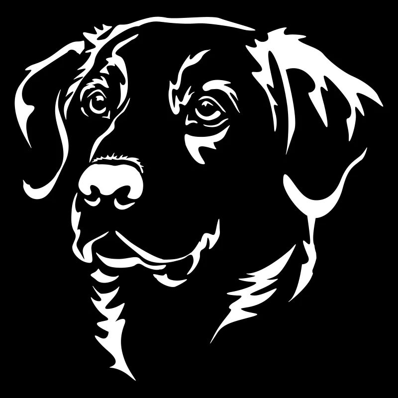 Labrador Kopf "Black Edition"