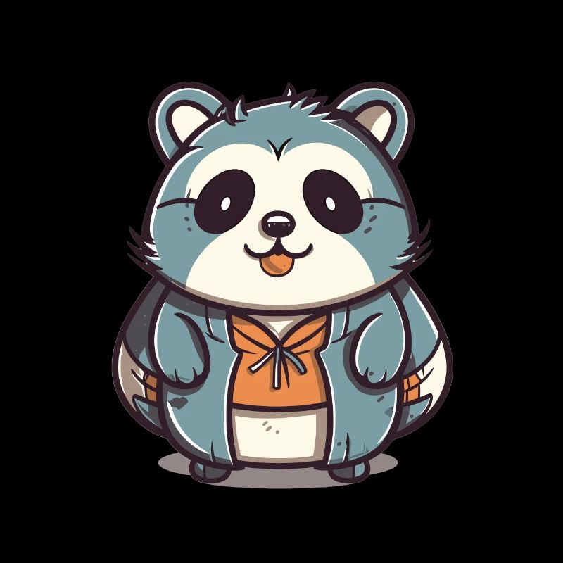 Raccoon - Kawaii Style