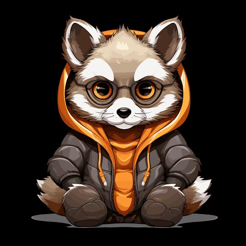 Waschbär - Kawaii Style