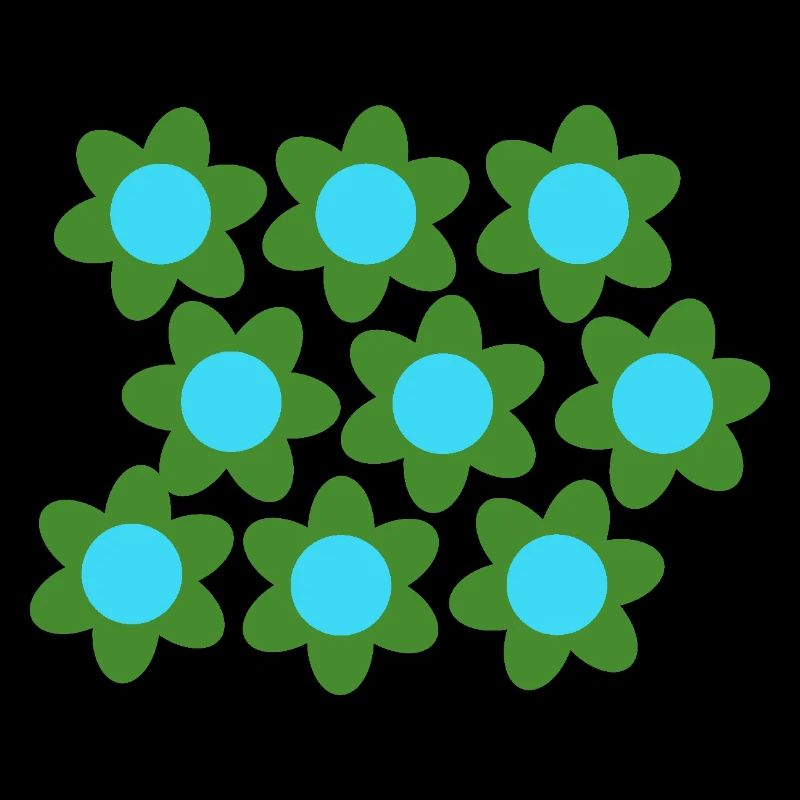 Blumenmuster-T-Shirt