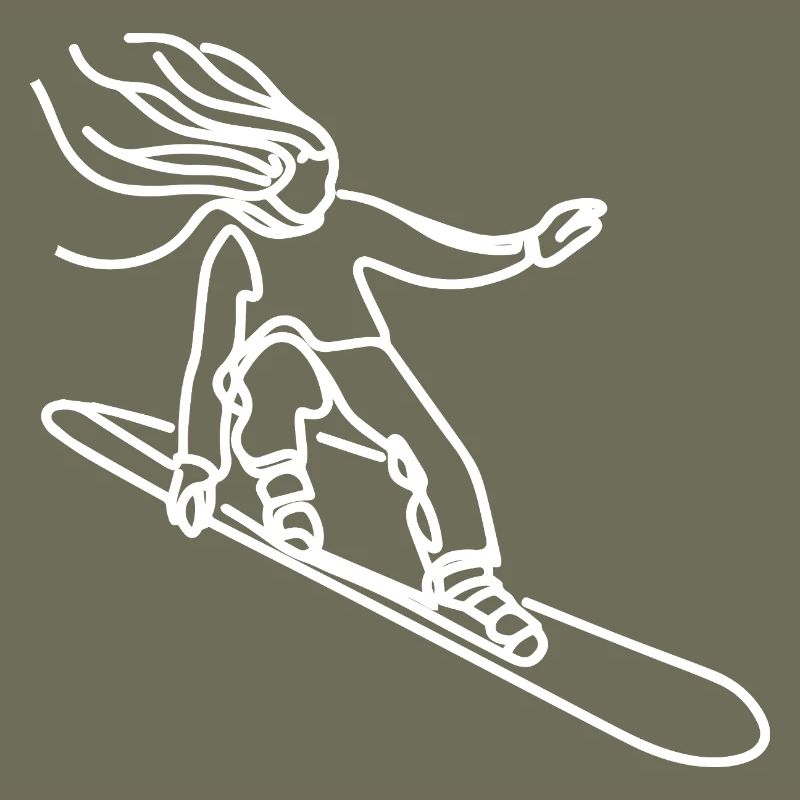 Snowboarder Mädchen