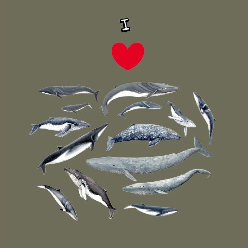 Les baleines aiment - J'adore les baleines - Baleines