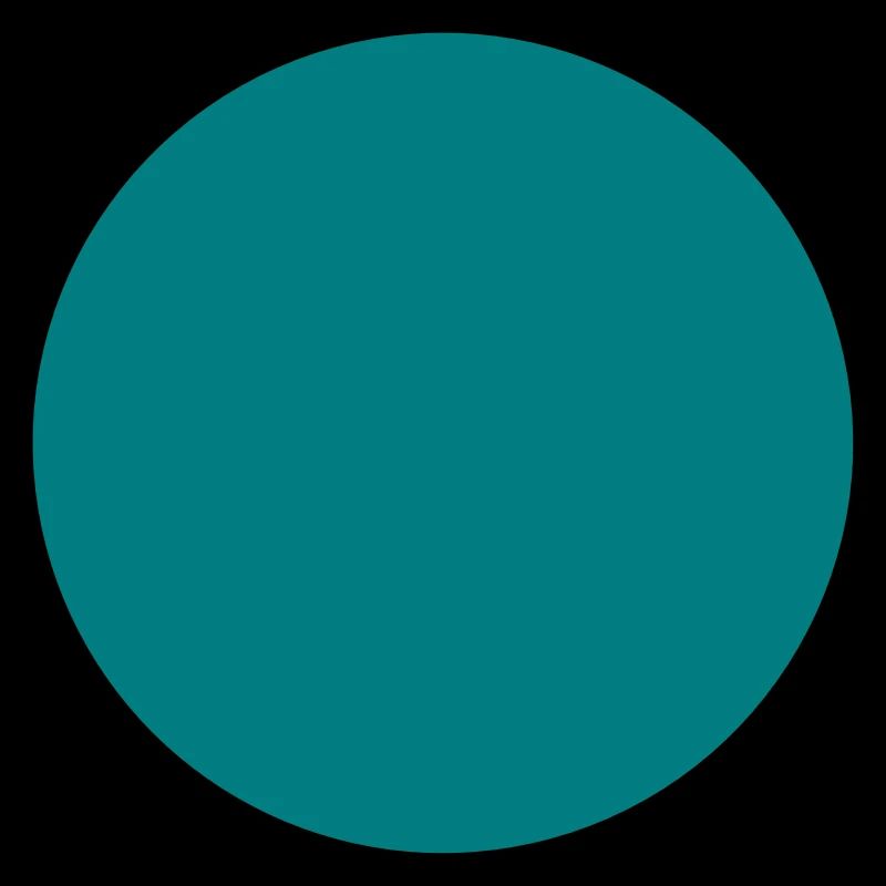 A blue circle