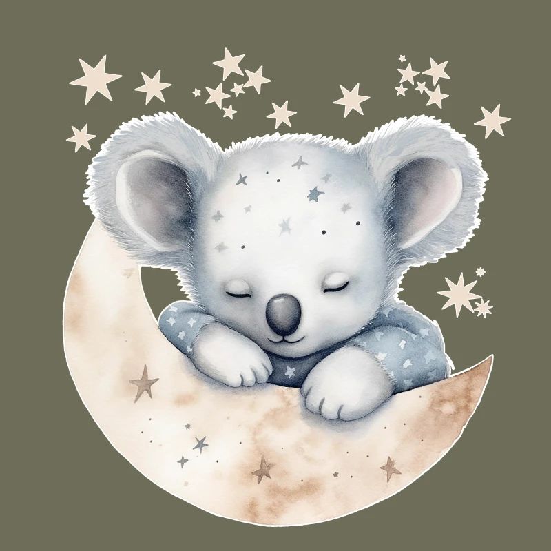 Koala endormi en pyjama