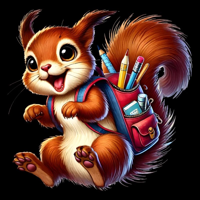 Back to school with fun: Squirrels for school beginners