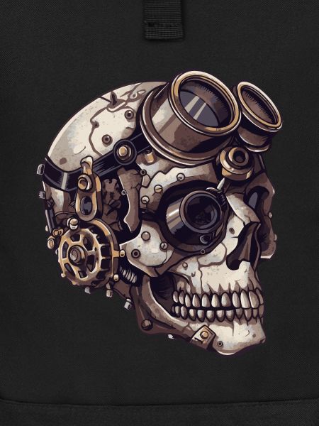 Dieselpunk Zombie Skull