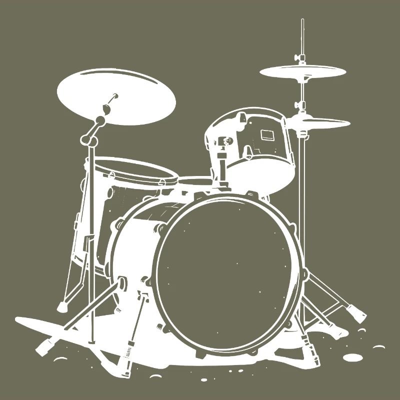 Drum Set Drawing