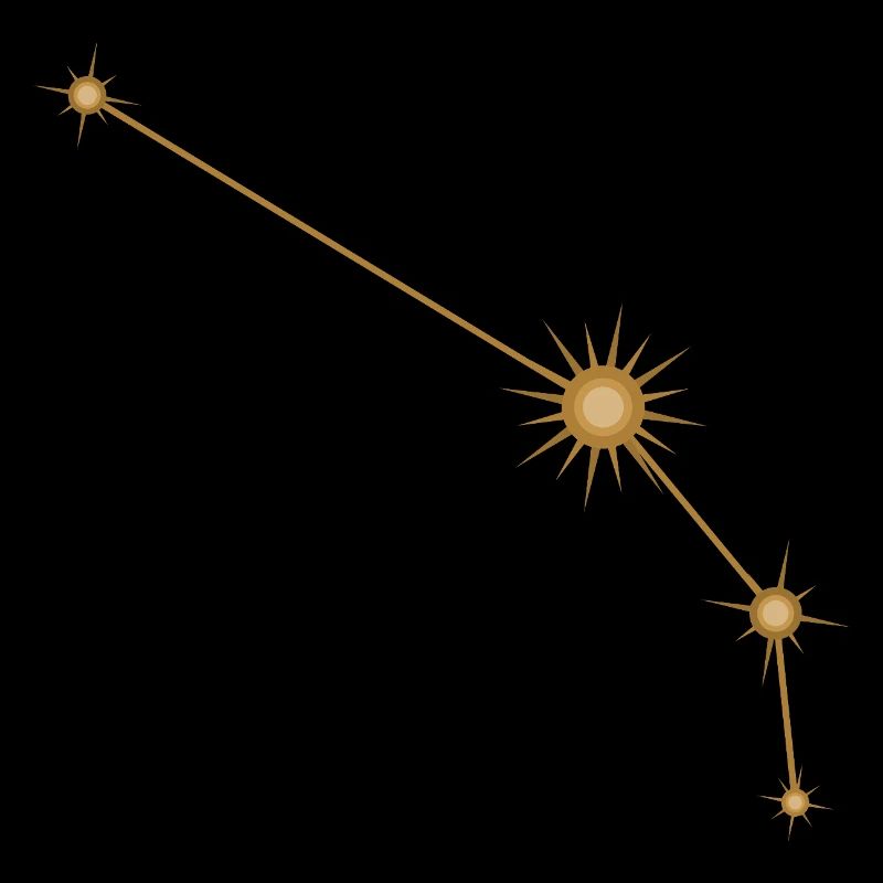 Stern Konstellation Widder Sternzeichen Sternzeichen Golden