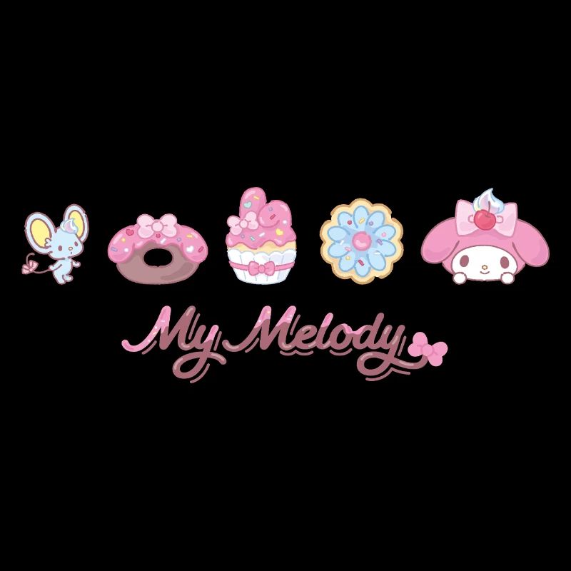 My Melody Avec Flat Et Pâtisseries